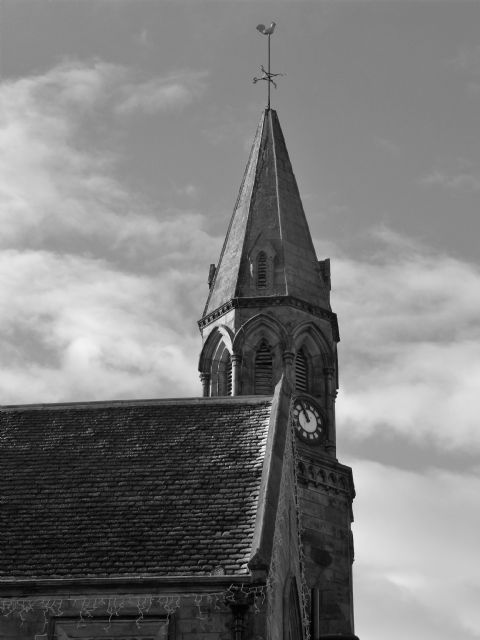 The Spire and clock as it was 12 years ago.
